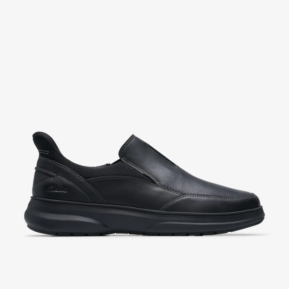 Mens Mullan Step Black Leather Shoes online