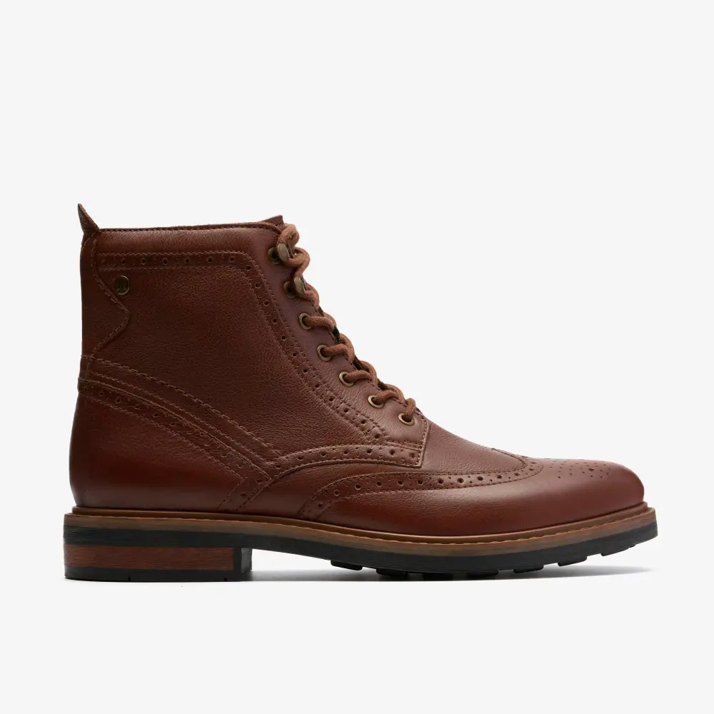 Mens Newford Lace Boot Mid Tan Leather online