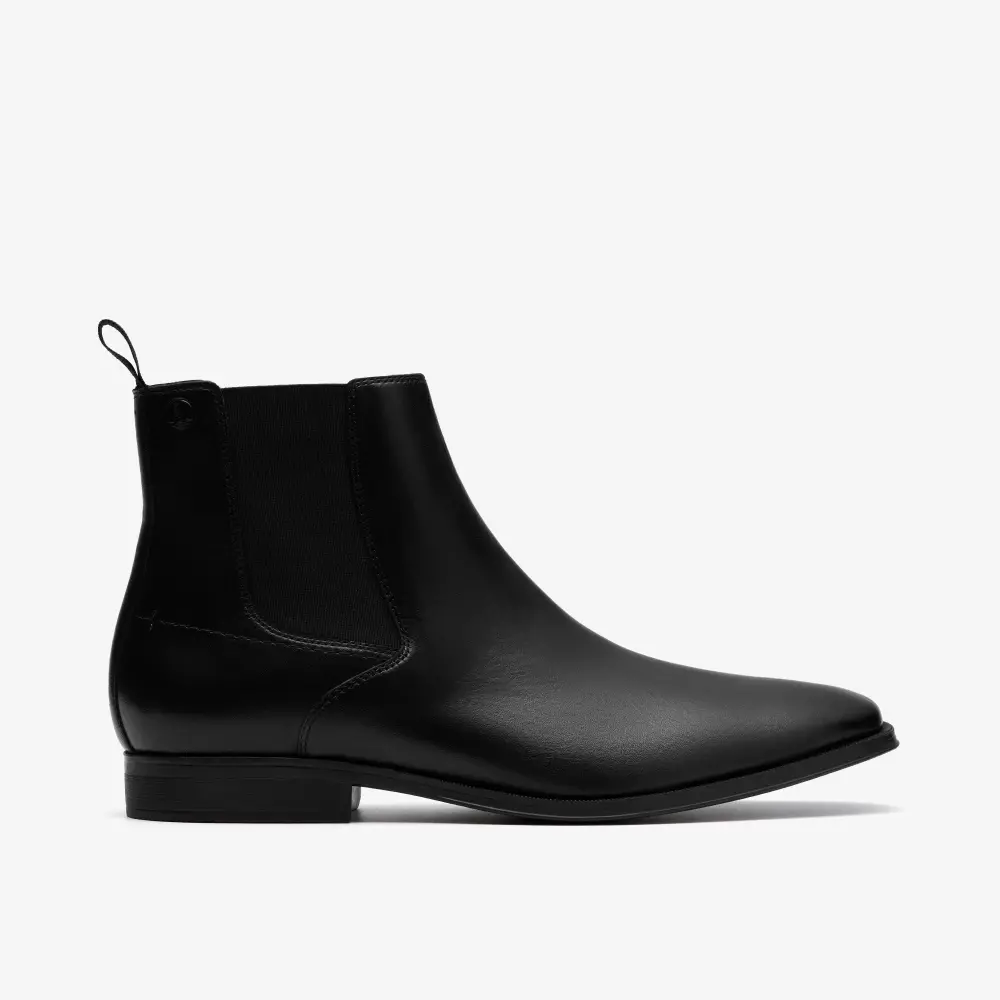 Mens Paulton Easy Black Leather Chelsea Boots online