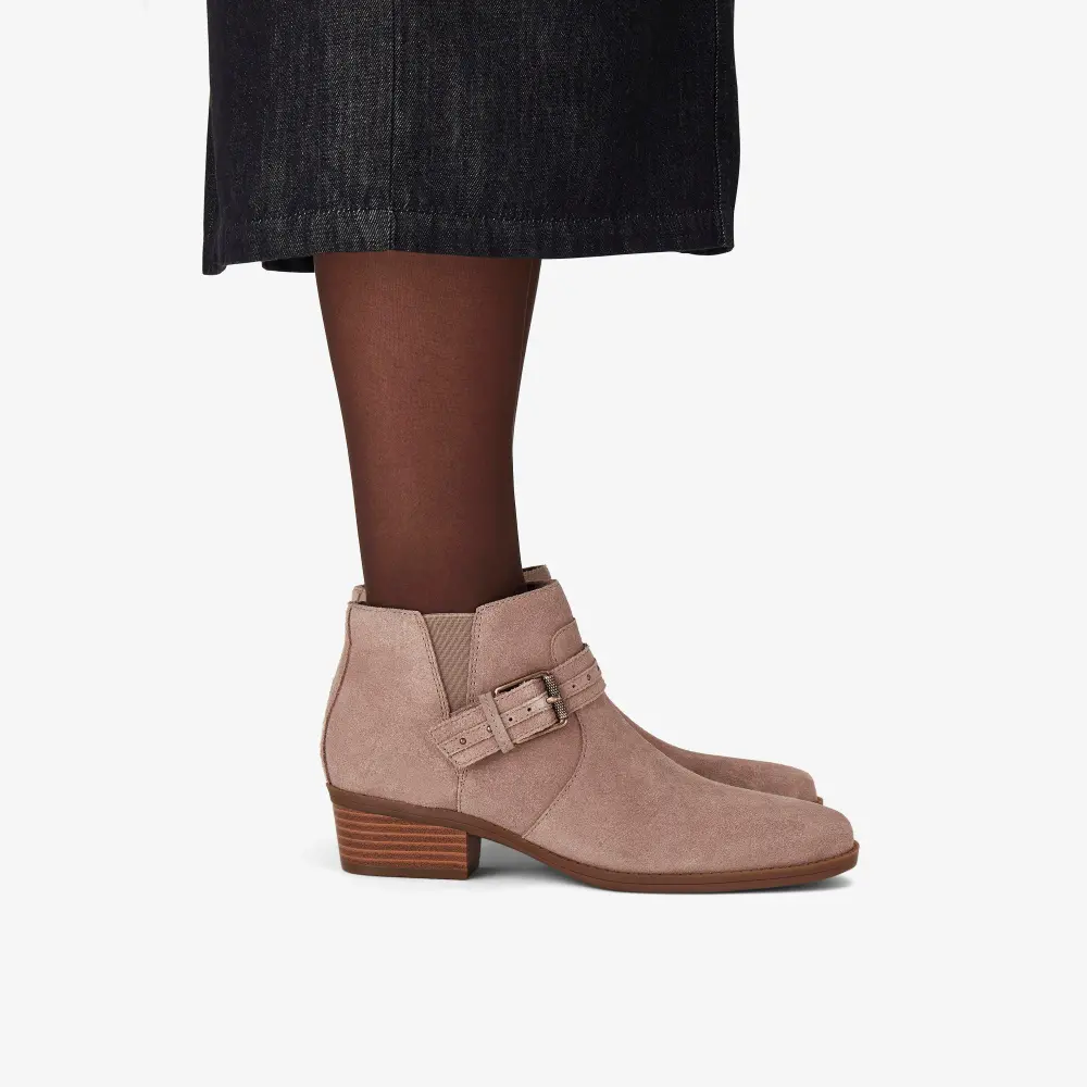Womens Danyelle Wish Light Taupe Suede Ankle Boots online