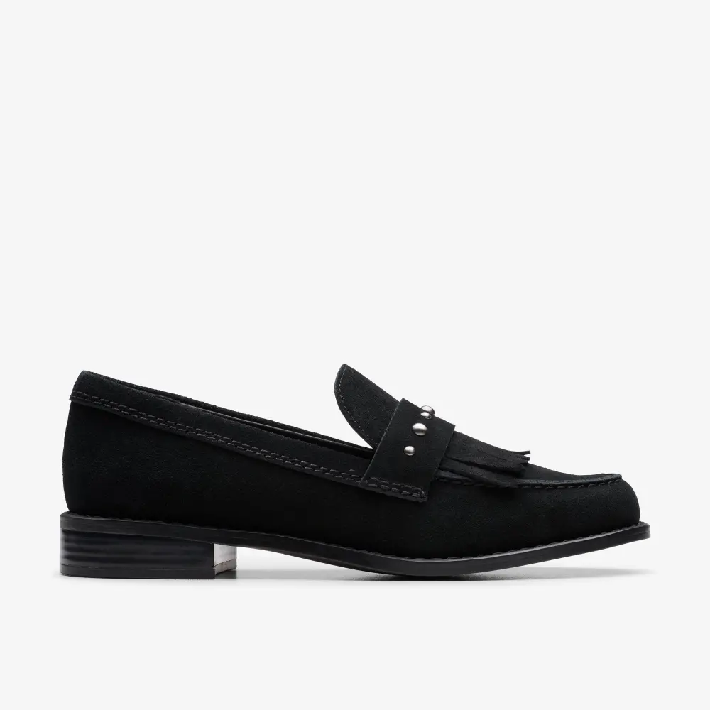 Women’s Hana Loafer Black Suede Loafers online