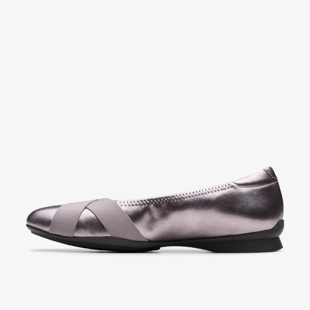 Womens Jazmynn Gem Dark Pewter Metallic Slip-Ons online