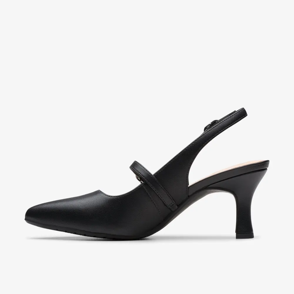 Womens Kataleyna Ruby Black Leather Pumps online