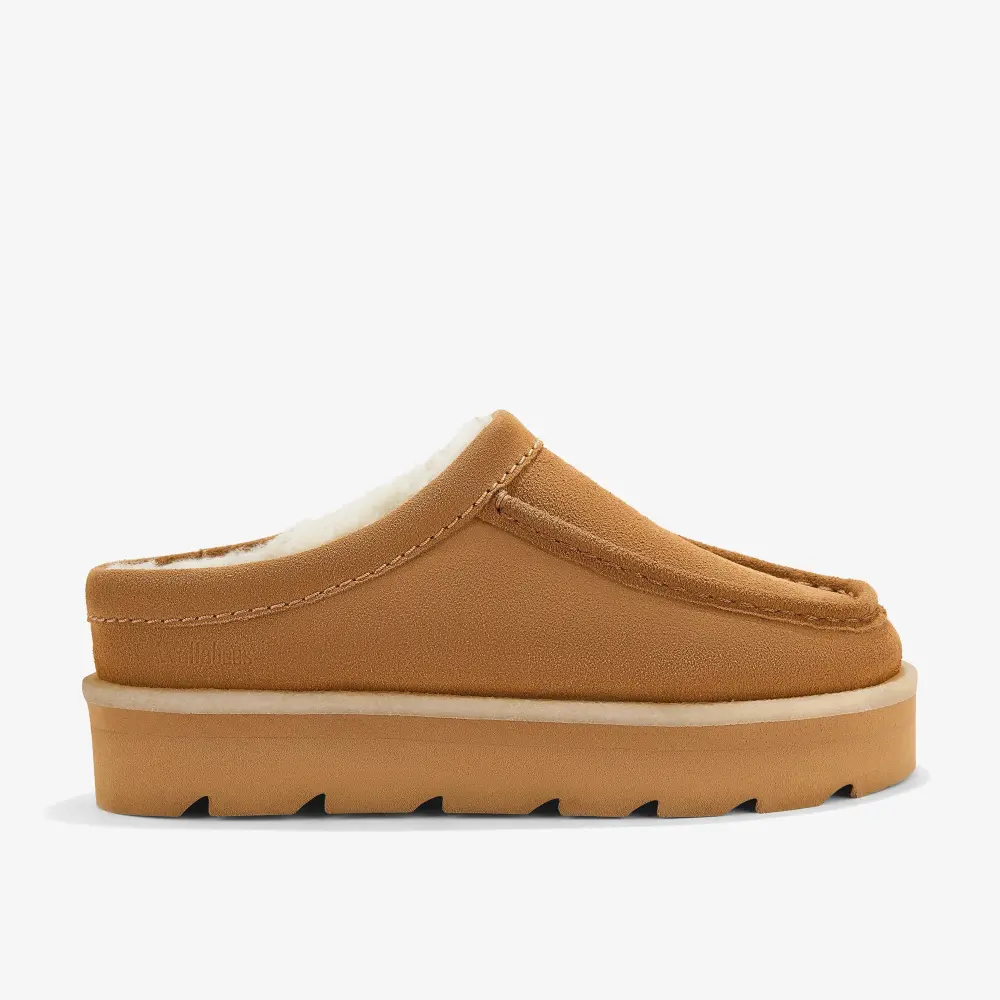 Womens Meare Mule Caramel Warmlined Clogs & Mules online