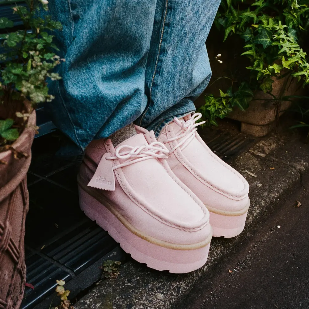 Womens Meare Walla Boot Elevated Light Pink Suede Wallabees online