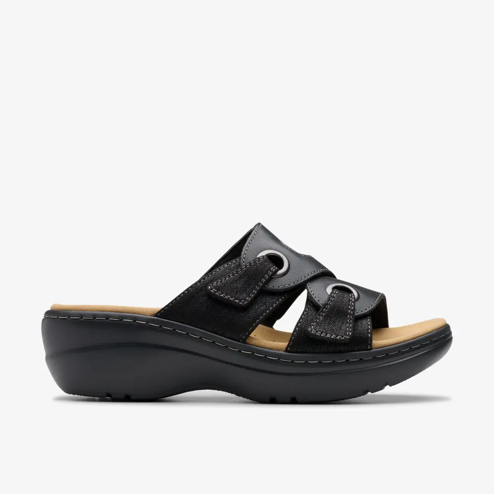 Womens Merliah2 Cove Black Leather Wedges online