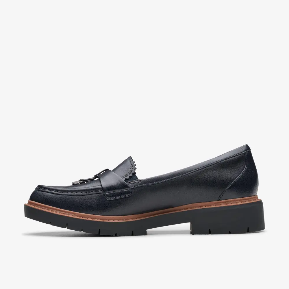 Womens Westlynn Bella Navy Leather Loafers online